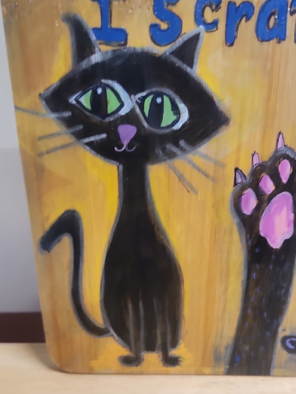 Black Cat Custom Order 10x7 Inch - Picture 5 of 5